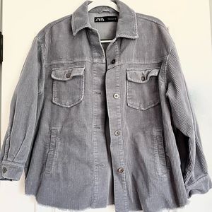 Zara Corduroy Shirt Jacket